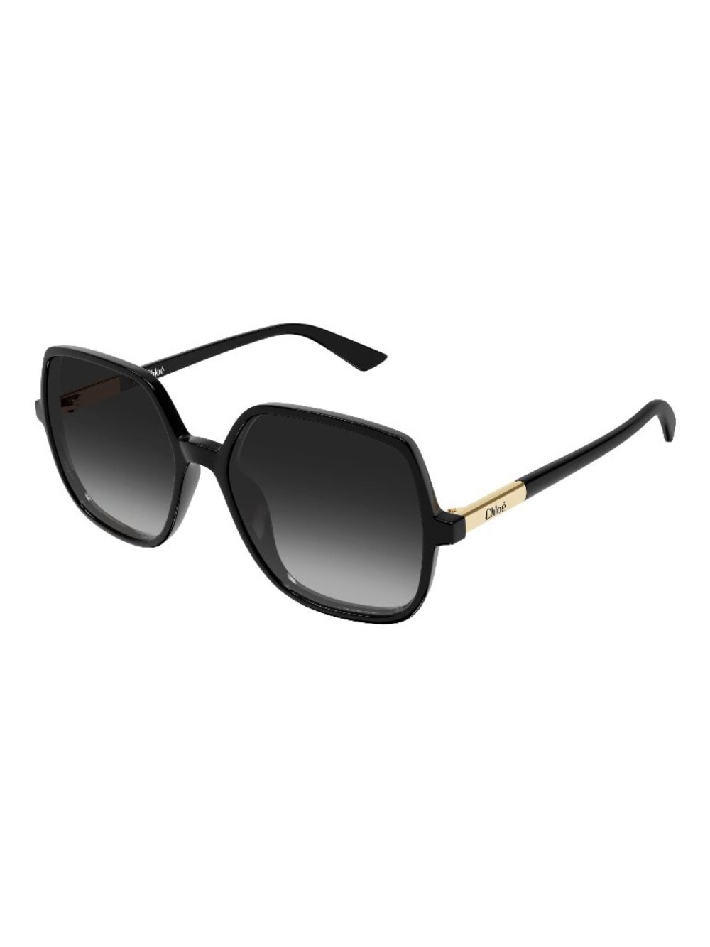 New Chloé Women's Sunglasses Black Grey Lens Acetate Frame CH0362S 001 55